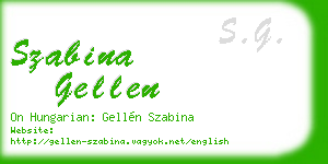 szabina gellen business card